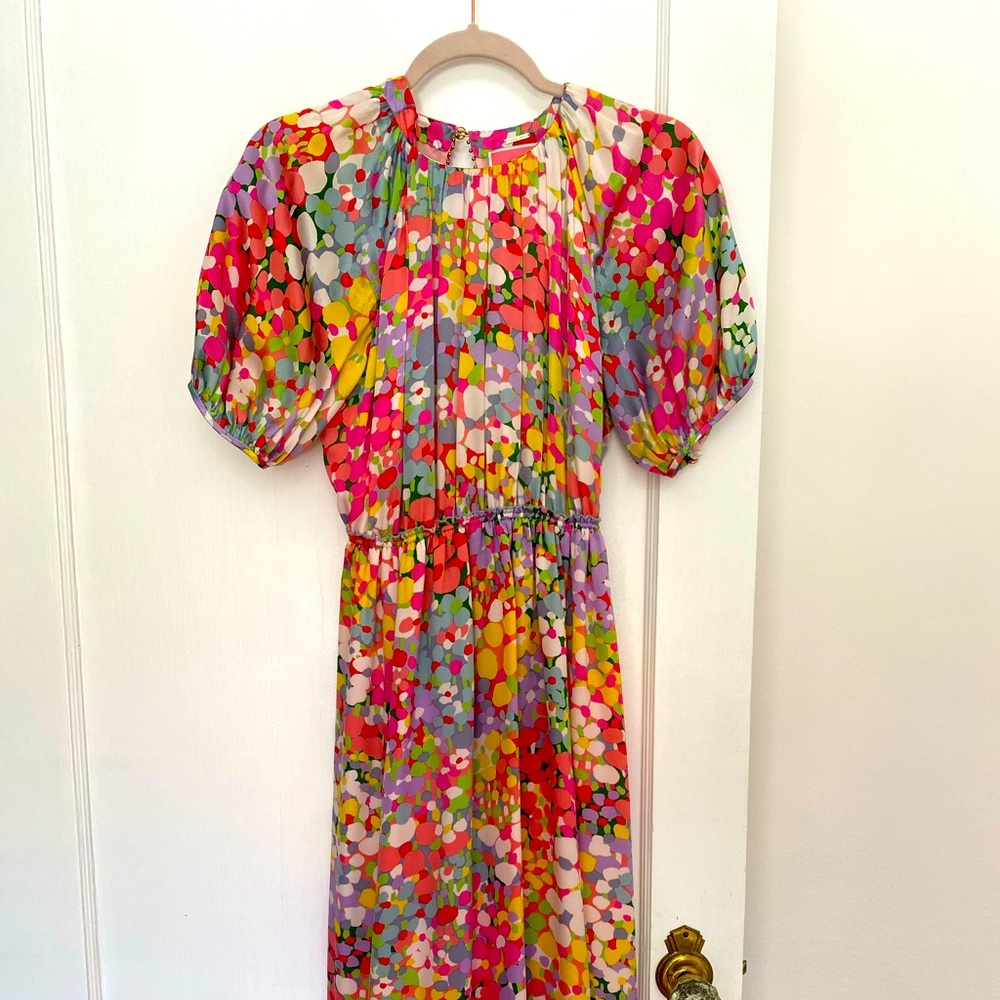 Kate Spade Floral Silk Dress Size 0 Spring 2019